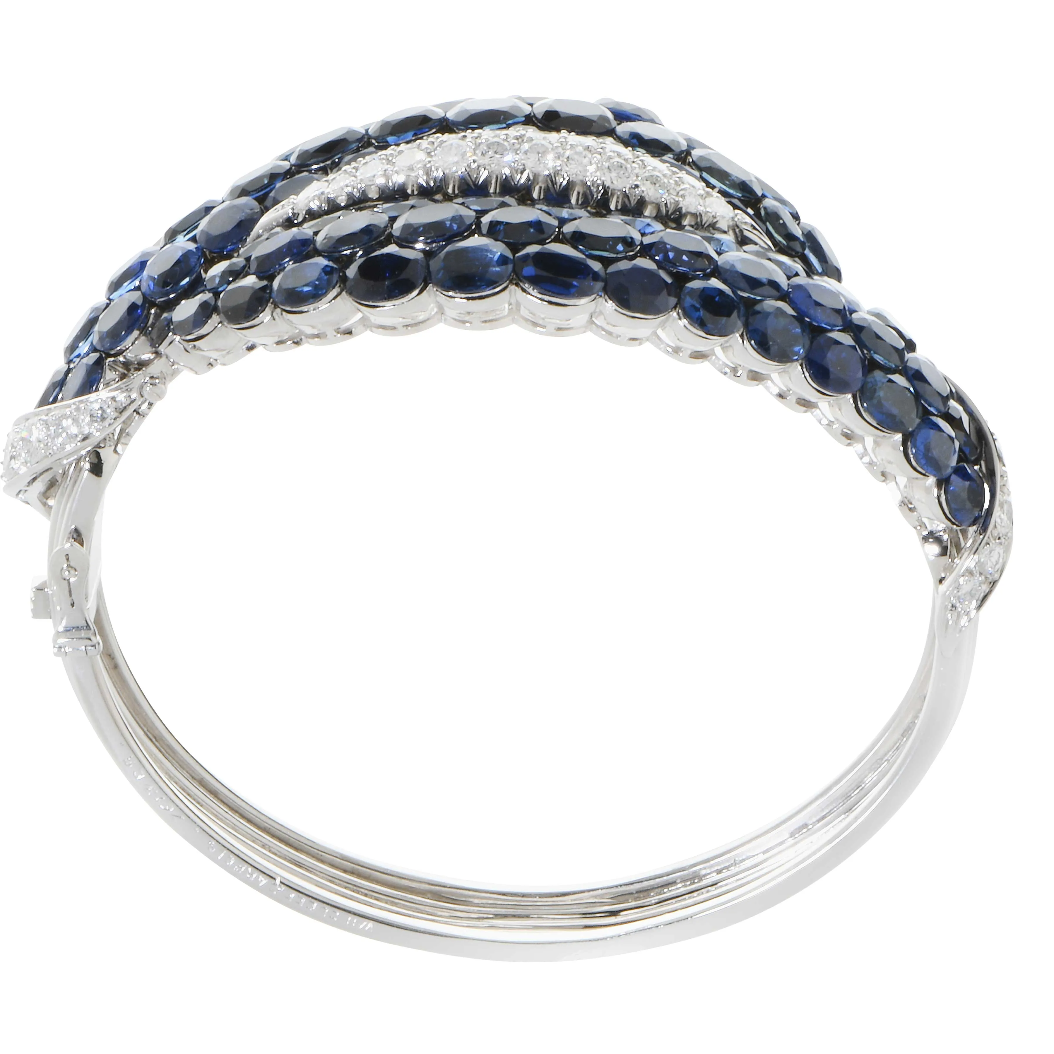 Van Cleef & Arpels Sapphire and Diamond Bangle