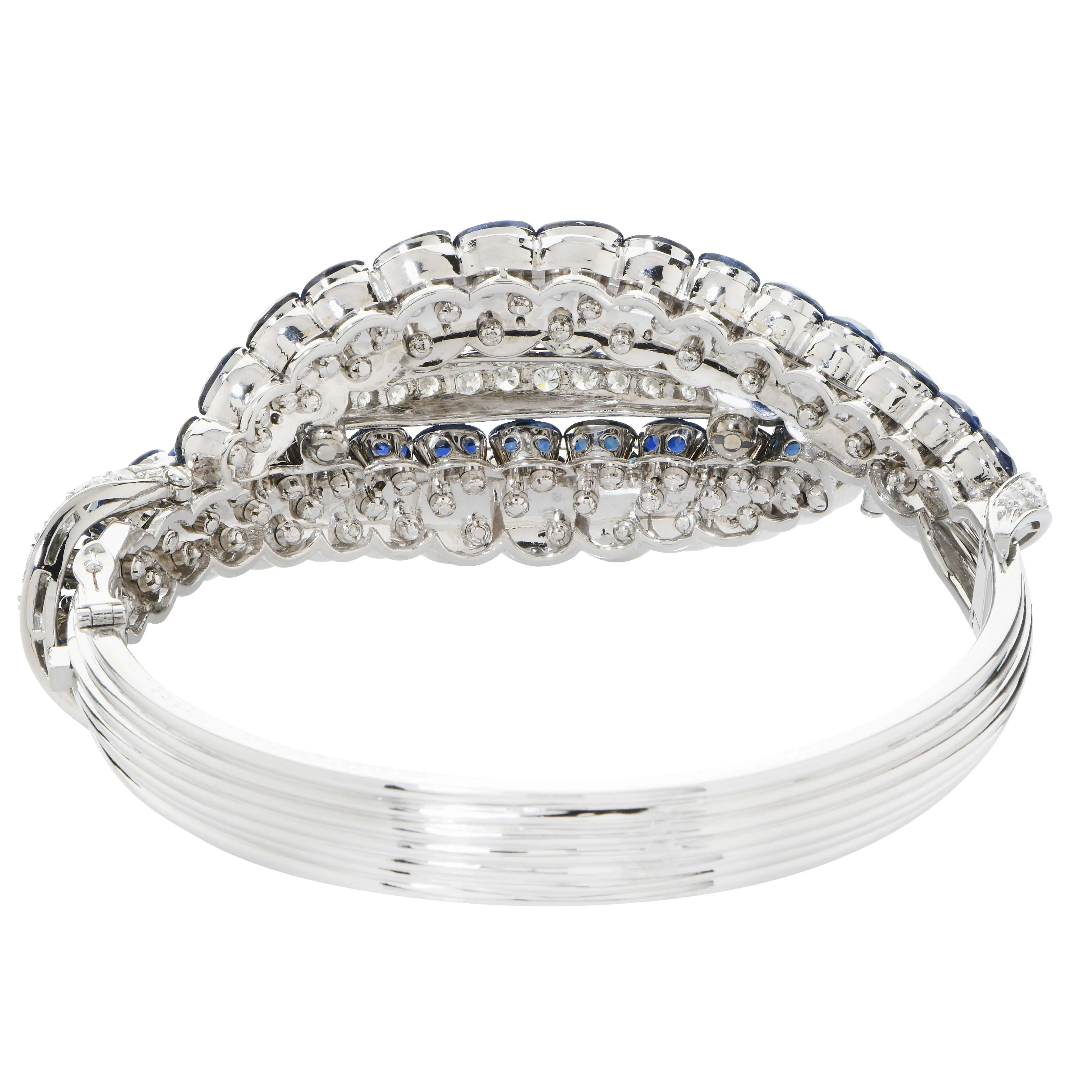 Van Cleef & Arpels Sapphire and Diamond Bangle
