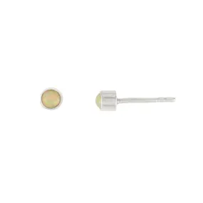 Venus Studs in Opal & Silver