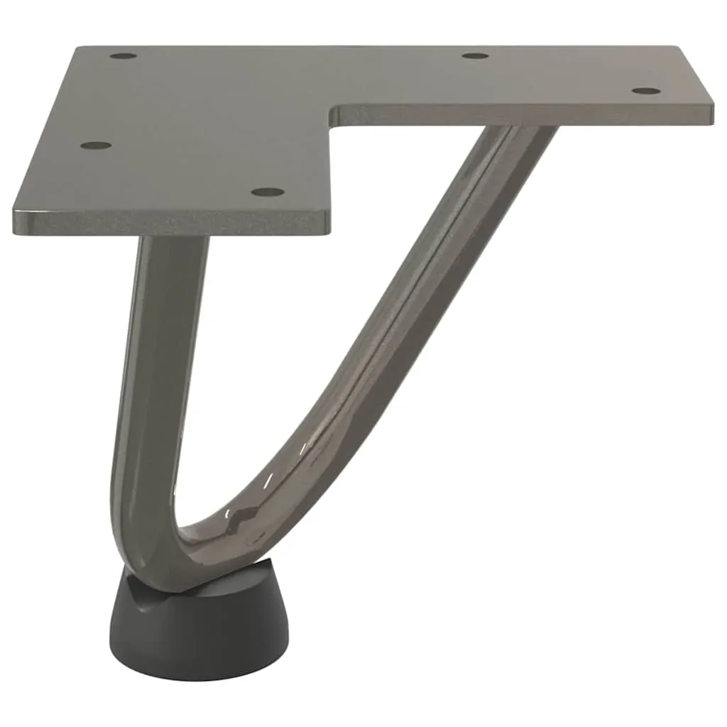 vidaXL Hairpin Table Legs 4 pcs Natural Steel 10 cm Solid Steel