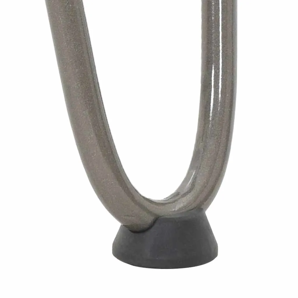 vidaXL Hairpin Table Legs 4 pcs Natural Steel 10 cm Solid Steel