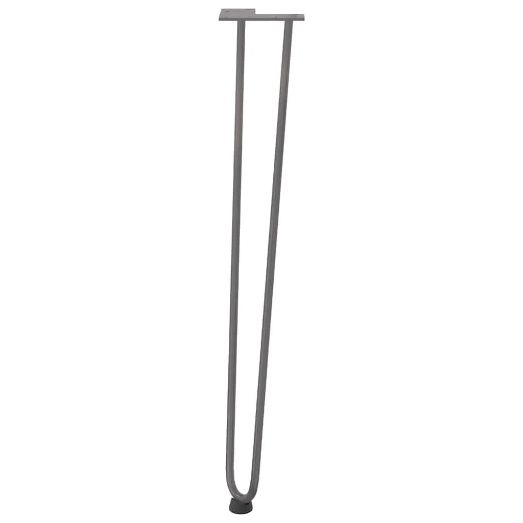 vidaXL Hairpin Table Legs 4 pcs Natural Steel 72 cm Solid Steel