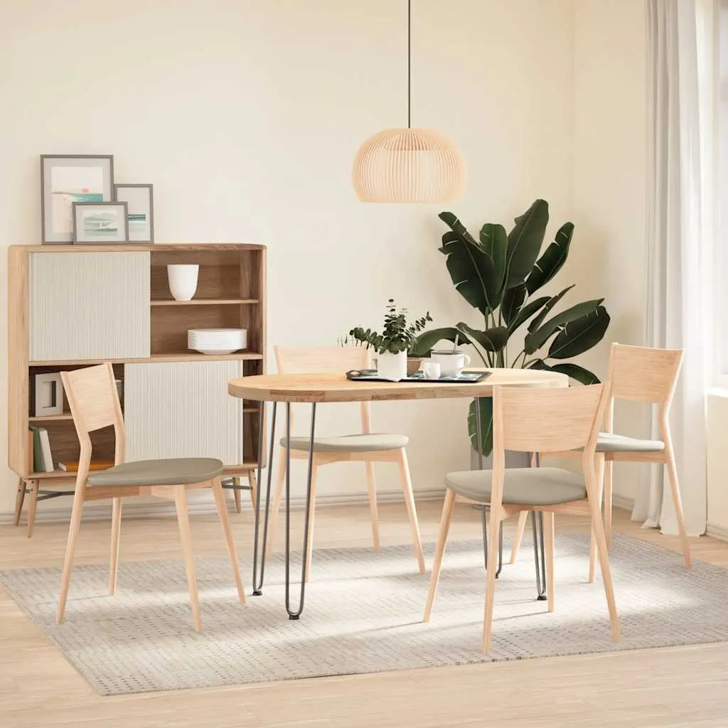 vidaXL Hairpin Table Legs 4 pcs Natural Steel 72 cm Solid Steel