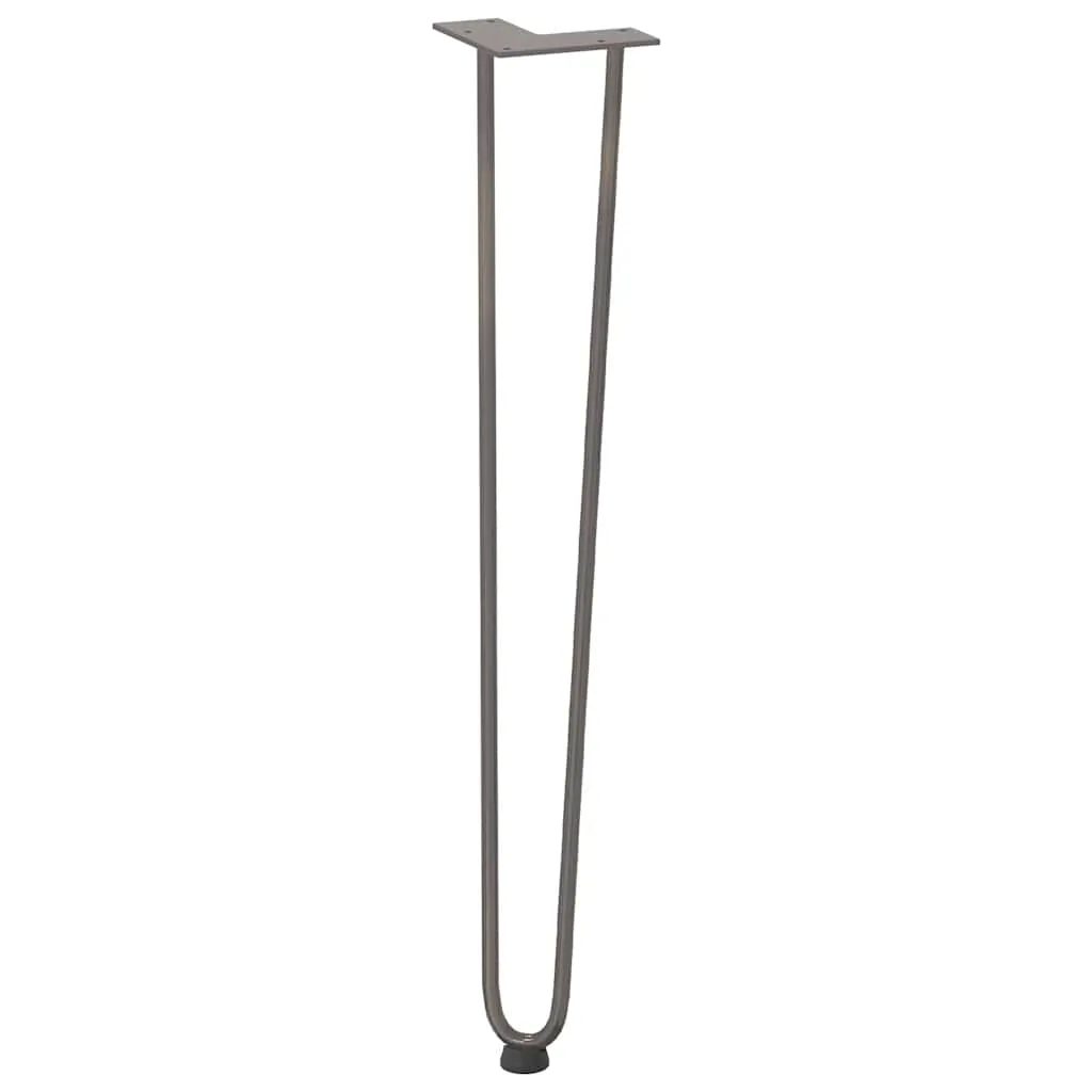 vidaXL Hairpin Table Legs 4 pcs Natural Steel 72 cm Solid Steel