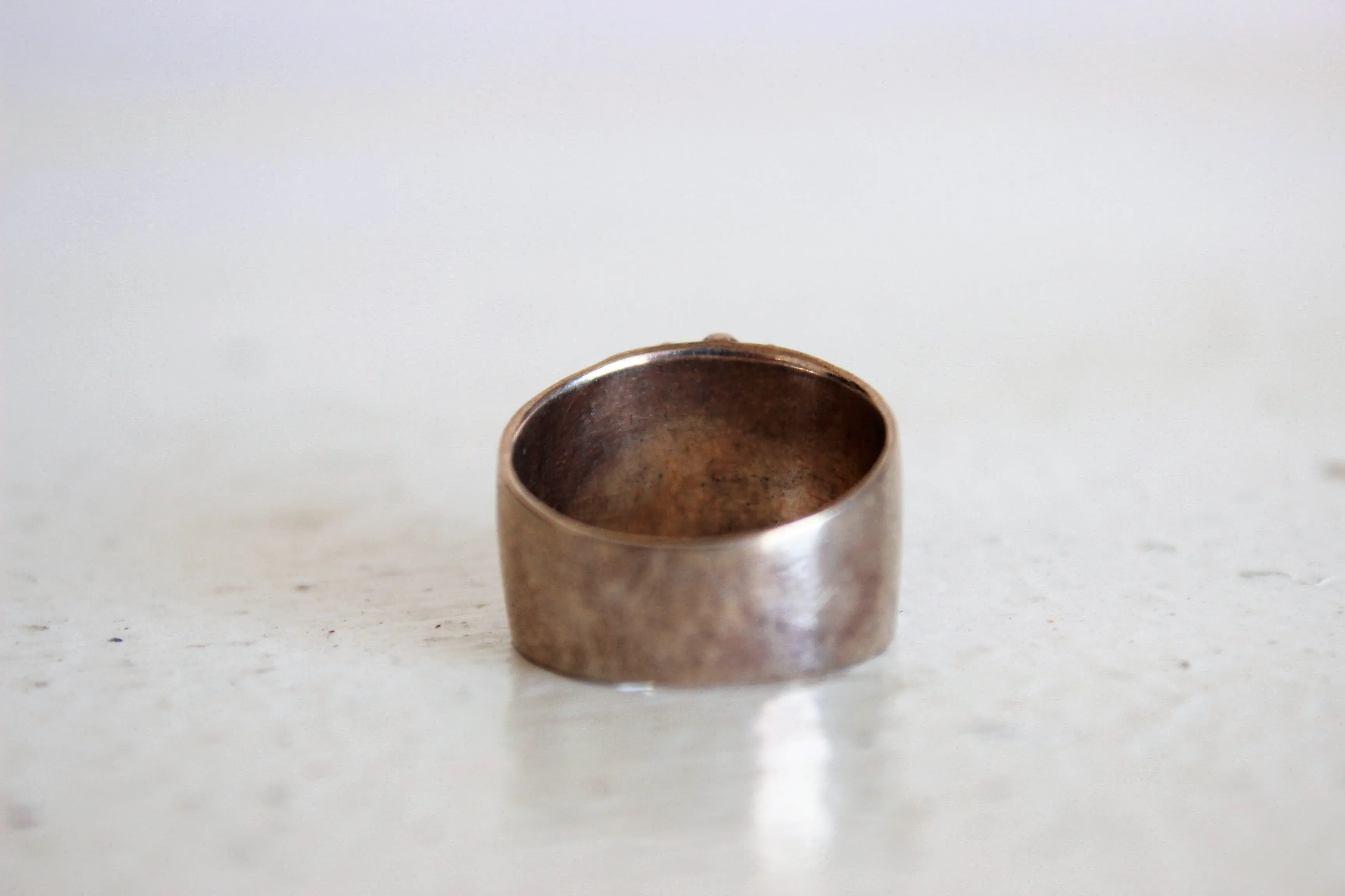 Vintage 1990s Sterlng Silver Medieval Heraldic Ring