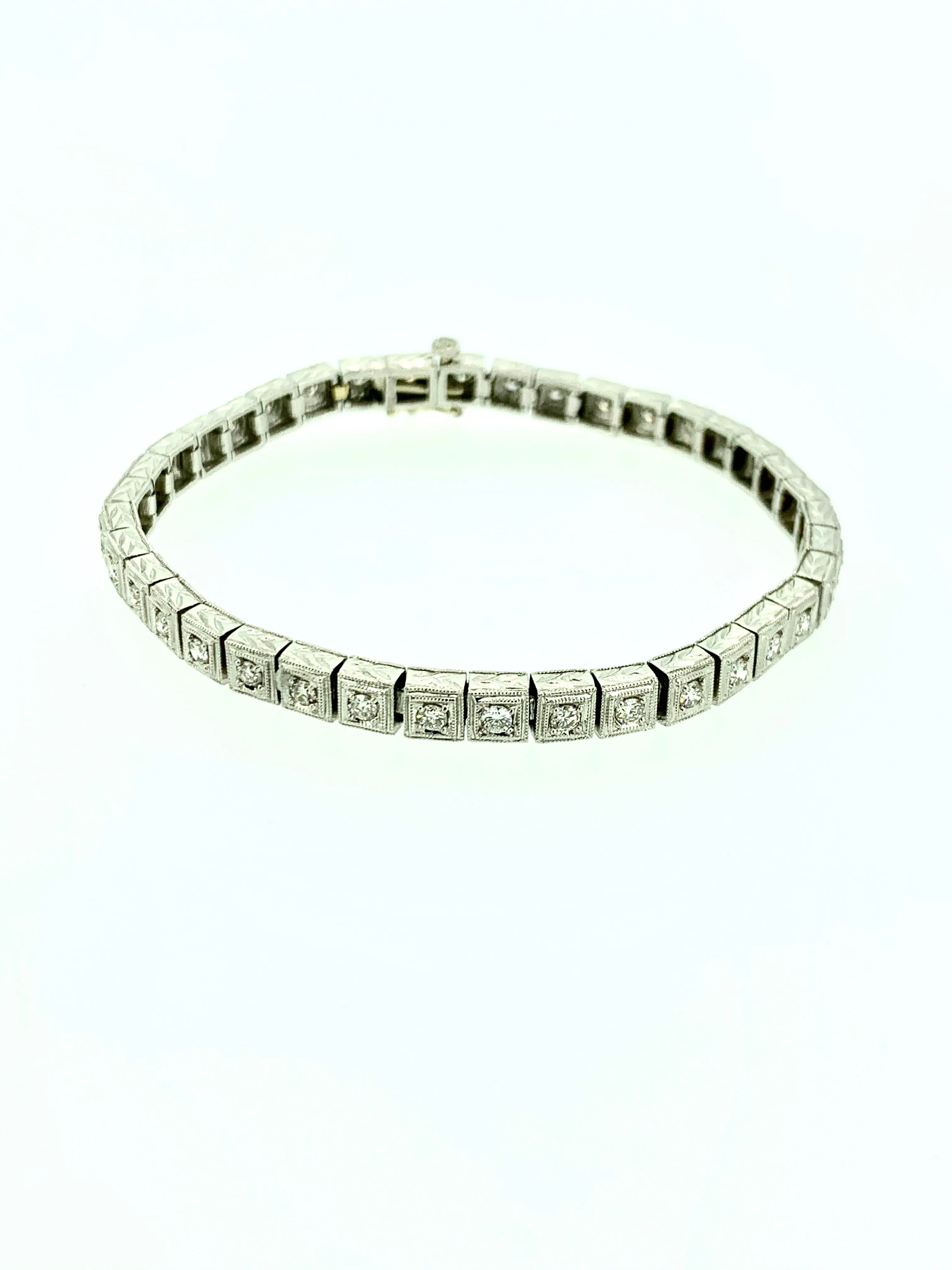 Vintage Diamond Straight Line Bracelet