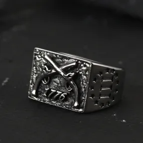Vintage Independence Day 1776 Ring for Men