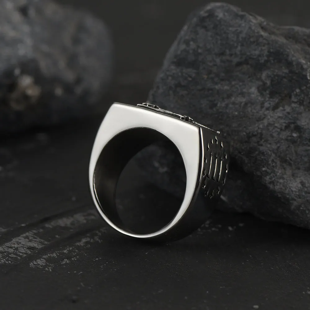 Vintage Independence Day 1776 Ring for Men