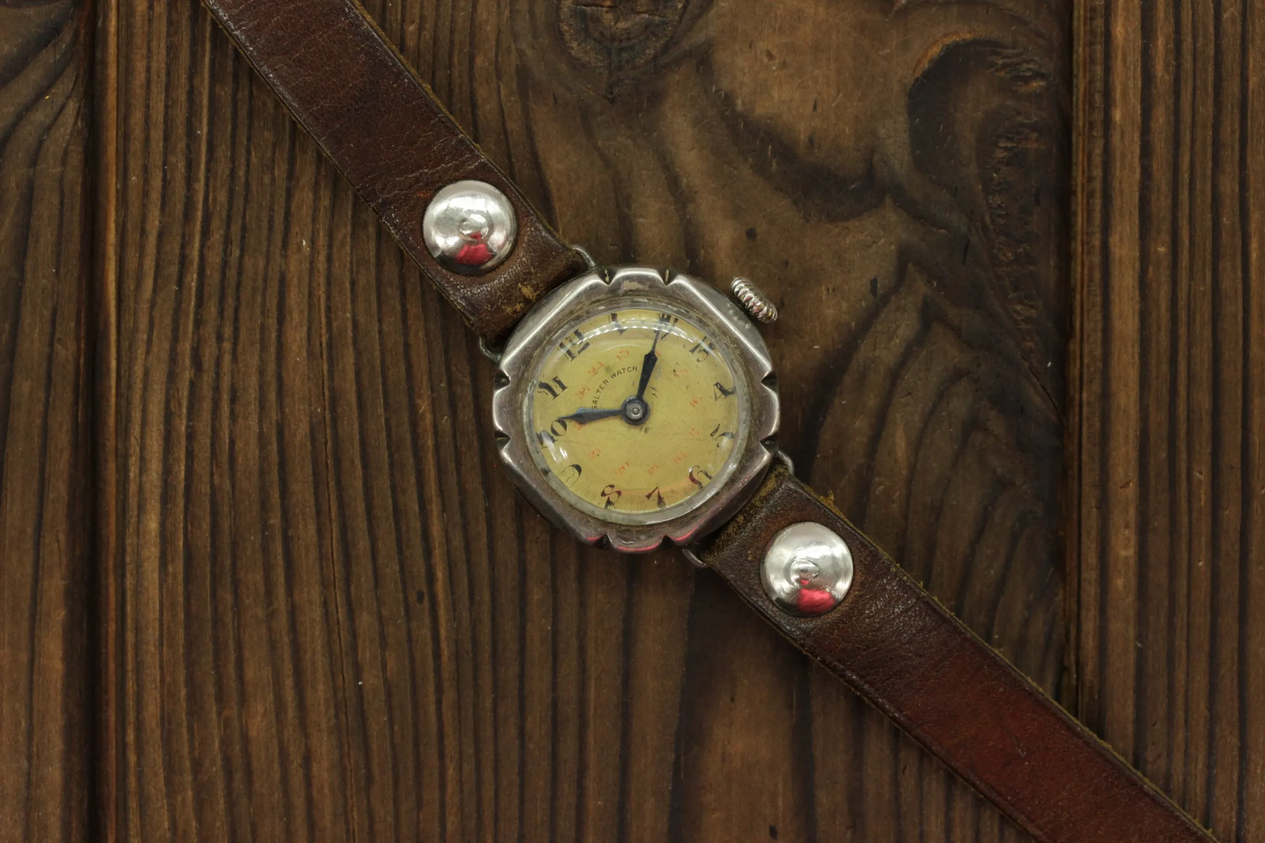 Vintage Salter Watch (H Moser) Antique Silver 84 case 1900x