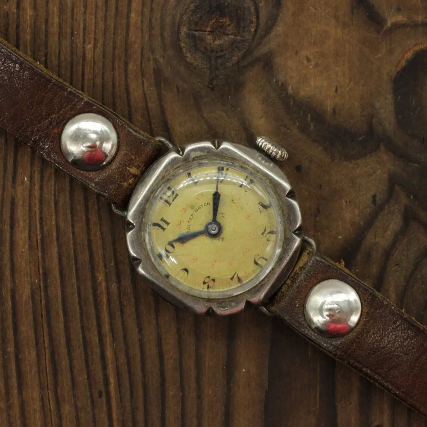 Vintage Salter Watch (H Moser) Antique Silver 84 case 1900x