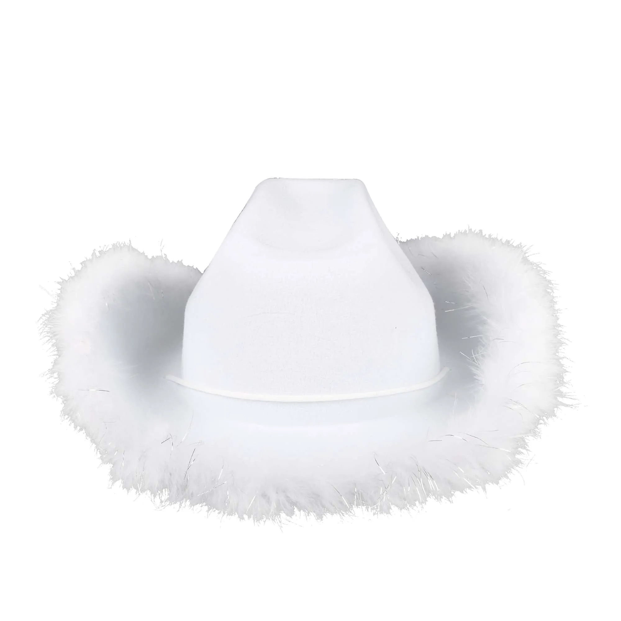 White Princess Cowgirl Hat for Adults
