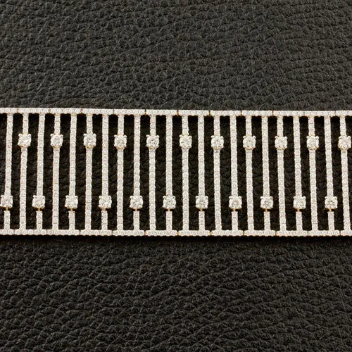 Wide Diamond Bracelet