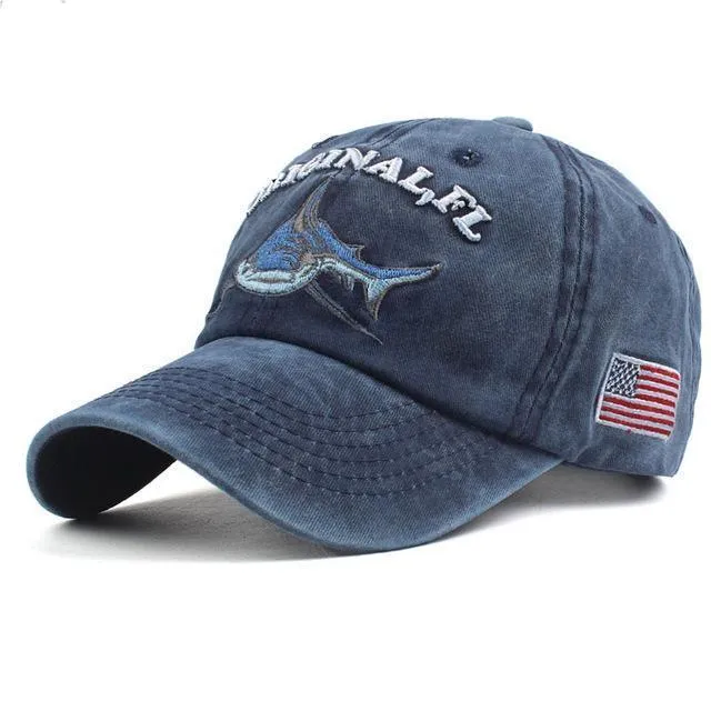 Xthree 100% washed cotton men baseball cap fitted cap