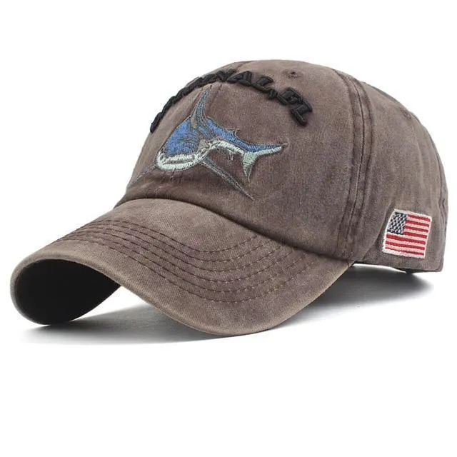 Xthree 100% washed cotton men baseball cap fitted cap