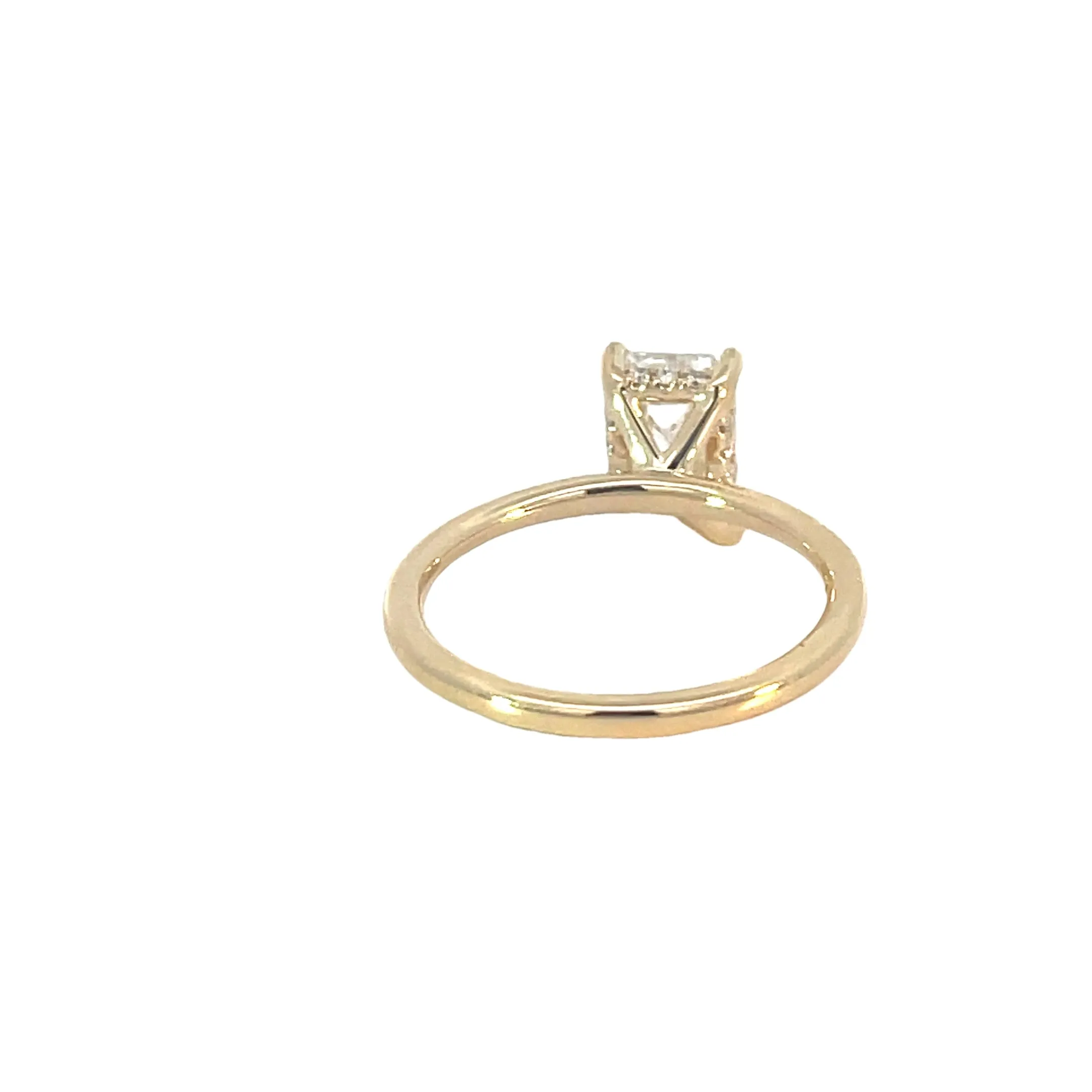 Yellow Gold Lab Grown Engagement Ring