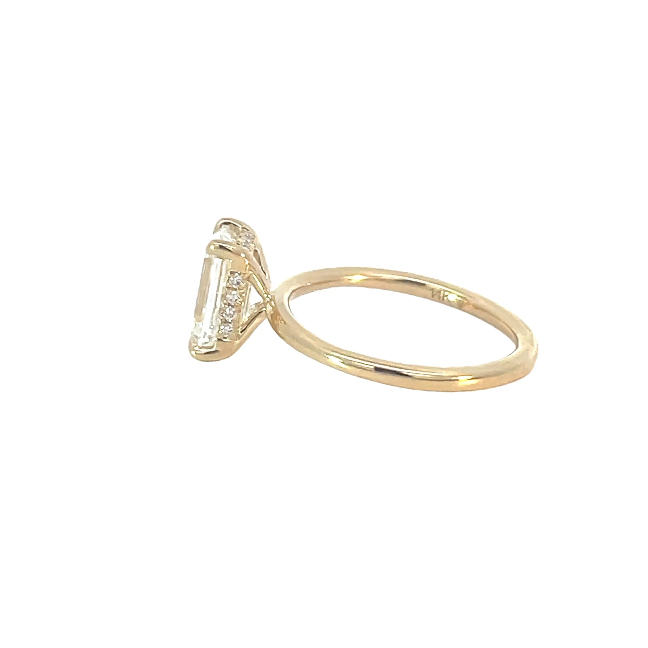 Yellow Gold Lab Grown Engagement Ring