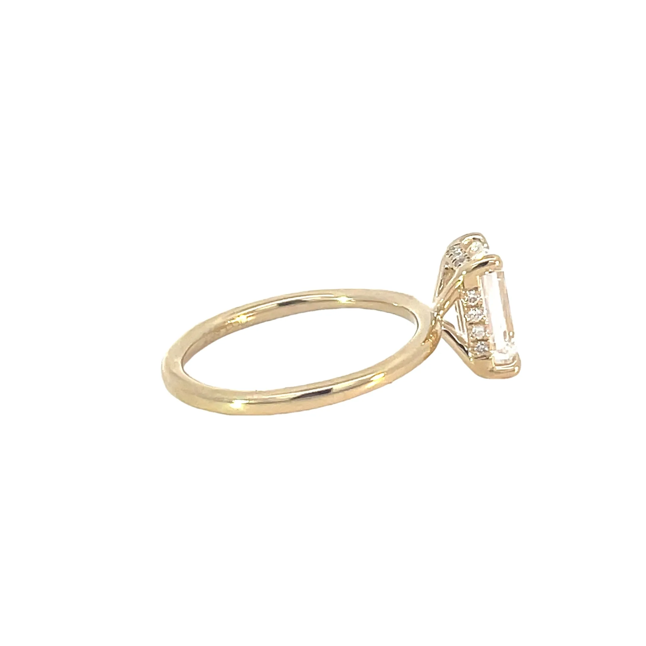 Yellow Gold Lab Grown Engagement Ring